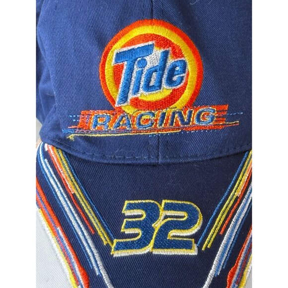 Vintage Tide Racing Nascar Hat Cap Darrel Waltrip 32 Snap Back Adjustable Unworn - Picture 2 of 6